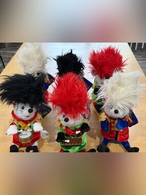 2005 Lot Of (6) Gemmy Puffy Heads New With Tags ( All Sing / Some Have Movement